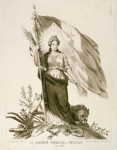 Libertad, patrona de los franceses, 1870