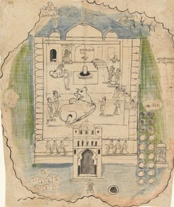 Compuesto del Templo Linga, finales del siglo XIX de Unbekannt