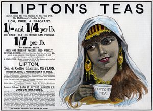 Anuncio de los tés de Lipton, 1893 de Unbekannt