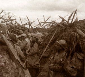 Puesto de escucha, línea del frente, c. 1914-c. 1918 de Unbekannt
