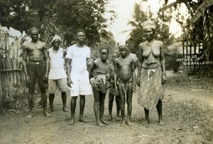 Gente local, Sierra Leona, siglo XX de Unbekannt