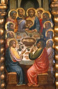 Loire Atlantique N* 089 - Nantes/Museo de Bellas Artes - La Última Cena de Mariotto di Nardo (fallecido en 1424) - Primitivo italiano del siglo XIV de Unbekannt