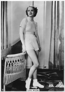Lois Wilde, actriz estadounidense, c. 1938