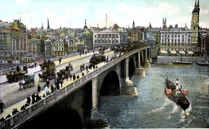 Puente de Londres después de la ampliación de 1904, Londres, siglo XX