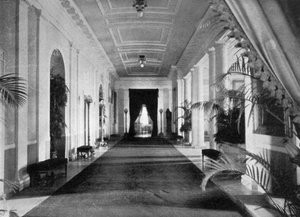 Largo corredor, La Casa Blanca, Washington, EE.UU., 1908 de Unbekannt