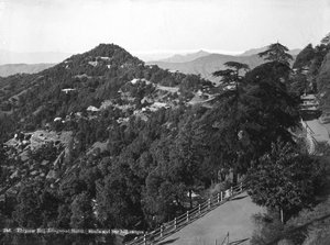 Hotel Longwood, Elysium Hill, cadena montañosa de Shimla, India, principios del siglo XX