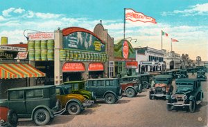 Mirando al norte en Main Street, c1939 de Unbekannt
