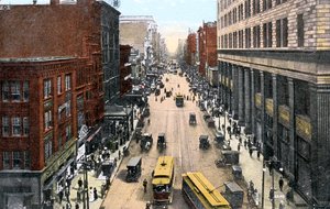 Mirando al este a lo largo de Market Street desde el Ayuntamiento, Filadelfia, Pensilvania, EE.UU., c1900s de Unbekannt