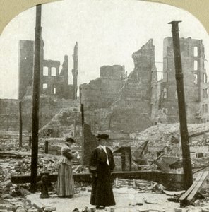 Mirando al noreste desde la esquina de Ellis y Powell Sts, 1906 de Unbekannt