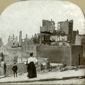 Mirando al oeste desde la Sinagoga Judía, 1906 de Unbekannt