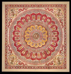 Dosel de pétalos de flor de loto, 1500s-principios de 1600s de Unbekannt