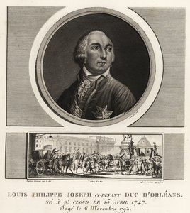 Luis Felipe II, Duque de Orleans (1747-1789), duque francés guillotinado durante el Reinado del Terror de Unbekannt