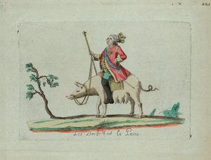 Luis monta un cerdo, 1791