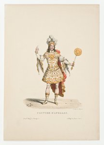 Luis XIV como Apolo en el ballet Noces de Thétis et Pélée en 1654