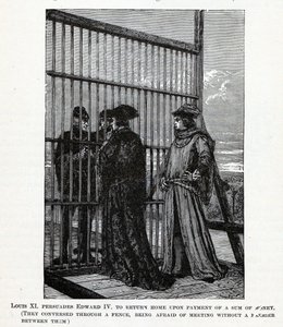 Luis XI persuade a Eduardo IV de regresar a casa con una suma de dinero, 1882 de Unbekannt