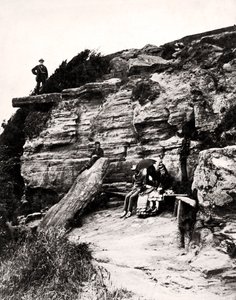 Asiento de los amantes, Fairlight, Hastings, Sussex, c1900 de Unbekannt