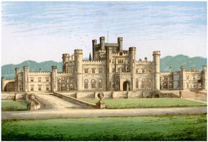 Castillo de Lowther, Westmorland, hogar del Conde de Lonsdale, c1880 de Unbekannt