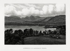 Lowwood y Langdale Pikes, Distrito de los Lagos, Cumbria, 1896