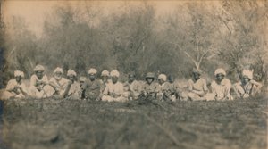 Teniente Smith y Batidores - Caza de tigres en Budhapur, 1922 de Unbekannt