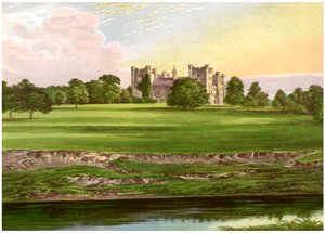 Castillo de Lumley, Condado de Durham, hogar del Conde de Scarbrough, c1880 de Unbekannt