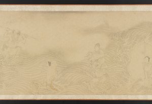 Luohans cruzando tierra y mar, dinastía Ming o Qing, siglo XVII de Unbekannt