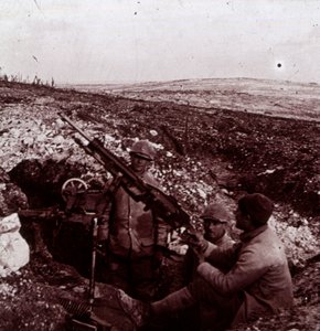 Ametralladoras, Monte Kemmel, Flandes, Bélgica, c1914-c1918 de Unbekannt