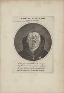 Madame de Maintenon disfrazada de monje, ca. 1690 de Unbekannt