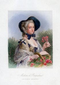 Madame de Pompadour como la hermosa jardinera de Unbekannt