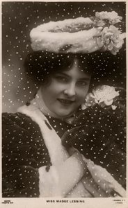 Madge Lessing, actriz alemana, c. 1906 de Unbekannt