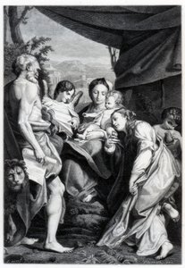 Madonna y Niño con San Jerónimo y María Magdalena El Día, 1525-1528 1870 de Unbekannt