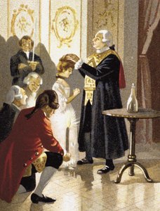 Sesión mágica del Conde Alessandro de Cagliostro, Segunda Mitad del siglo XIX de Unbekannt