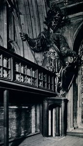 Magog Corineus, uno de los dos gigantes de la ciudad quemados en el incendio del Guildhall de Londres, 1940 de Unbekannt