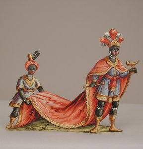 Mago con asistente morisco, siglo XVIII