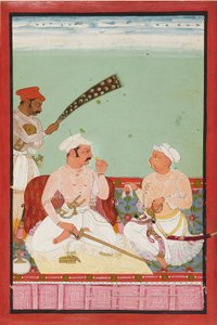 Maharao Ratan Singh con cortesanos, c1670 de Unbekannt