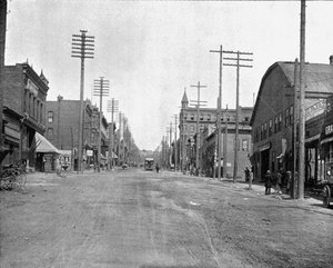 Calle Principal, Butte City, Montana, EE.UU., c1900 de Unbekannt