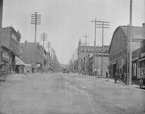 Calle Principal, Butte City, Montana, c1897 de Unbekannt