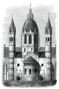 Catedral de Mainz, Rin, Alemania, siglos XII y XIII, 1870 de Unbekannt