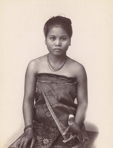 Mujer malaya en Java, 1860s-70s de Unbekannt