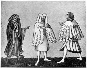 Vestimenta masculina, siglo XIV, 1910