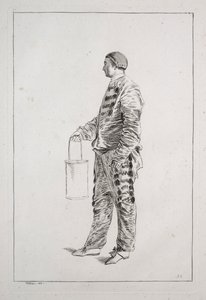 Hombre de pie, 1700s