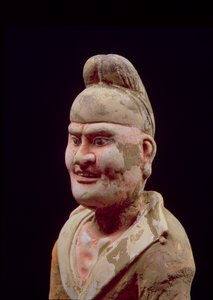 Hombre Viajando por la Ruta de la Seda (detalle del busto), chino, Dinastía Tang (618-906) de Unbekannt