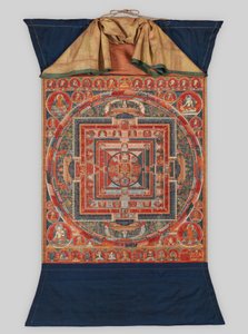 Mandala de las formas de Manjushri, el Bodhisattva de la Sabiduría Trascendente, finales del siglo XIV de Unbekannt
