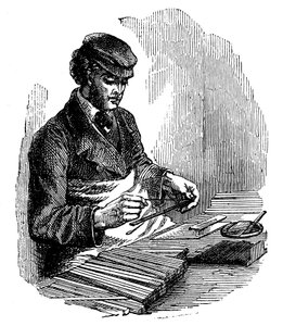 Fabricación de lápices, 1872 de Unbekannt