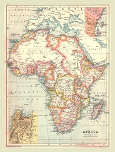 Mapa de África, 1902 de Unbekannt