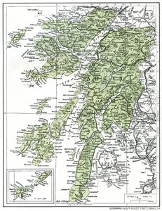 Mapa de Argyllshire, 1924-1926 de Unbekannt