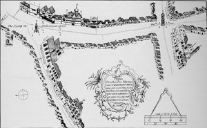 Mapa de Bishopsgate, Ciudad de Londres, c1599 de Unbekannt