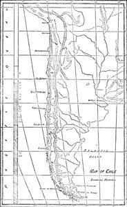 Mapa de Chile, 1911 de Unbekannt