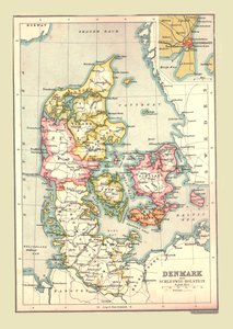 Mapa de Dinamarca
