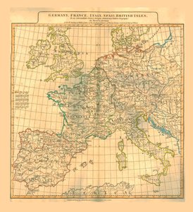 Mapa de Europa de Unbekannt