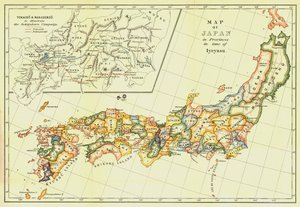 Mapa de Japón en Provincias en la época de Iyeyasu, 1903 de Unbekannt